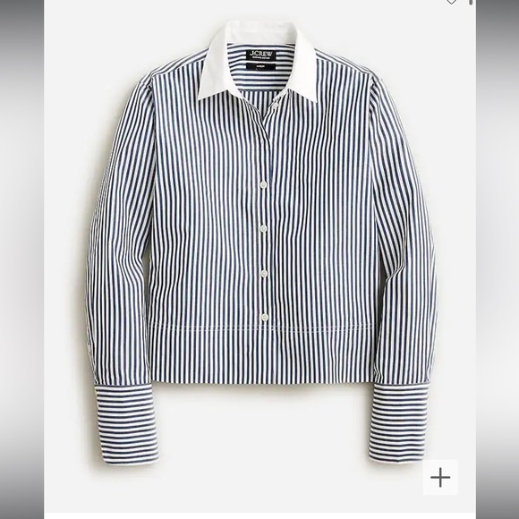 J. Crew Cropped Garçon in striped print Size 6 - Picture 1 of 7